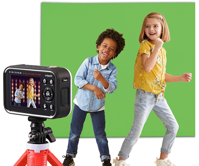 Be a Kid Creator Tripod and green screen included Vtech KidiZoom Creator Cam 
